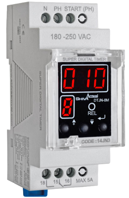 سوپر تایمر دیجیتال شیوا امواج مدل DTJN-8M کد 14JN3